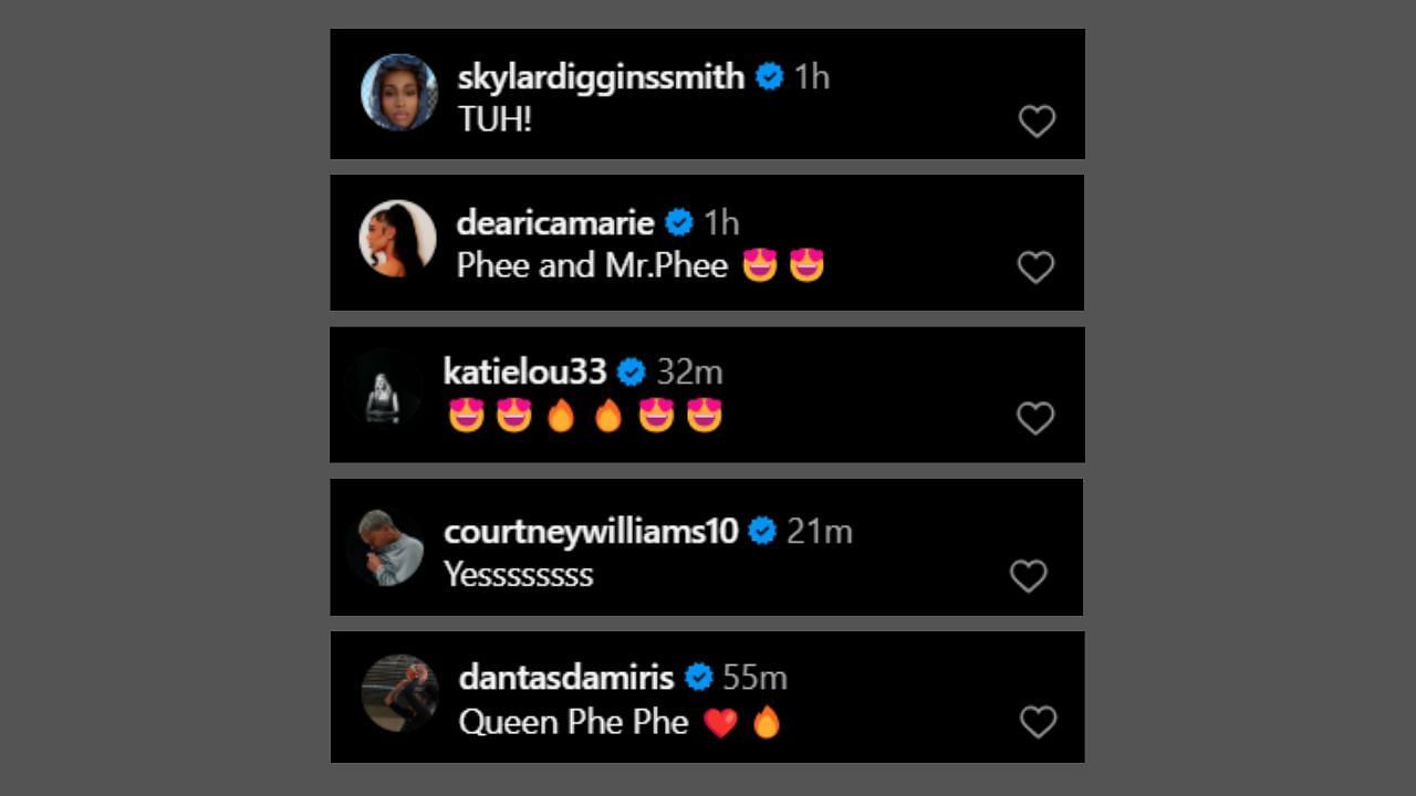 WNBA stars comment on Collier's TIME Gala post. (Credits: @napheesa24/Instagram)